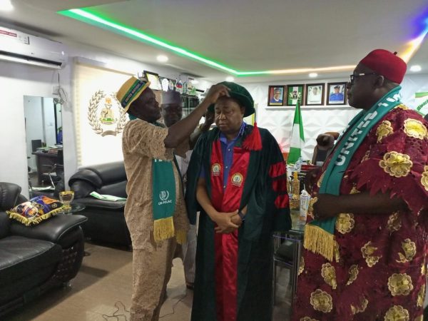 AIG says peace non-negotiable, bags Honourary Doctorate in Peace, Conflict Resolution