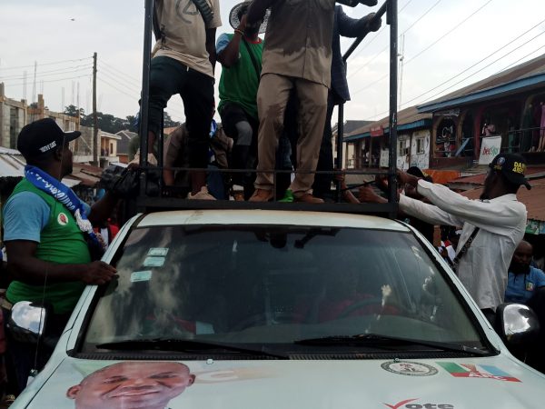 Oshiomhole Bullies Obi out of Auchi, Takes over Campaign Venue