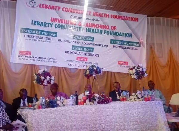 LEBARTY COMMUNITY HEALTH FOUNDATION formally launches in Benin LEBARTY COMMUNITY HEALTH FOUNDATION formally launches in Benin