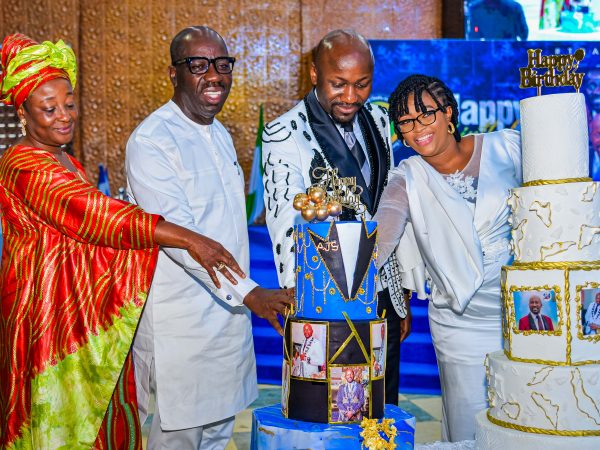 Obaseki celebrates Apostle Suleman on birthday, hails contributions to youth devt Obaseki celebrates Apostle Suleman on birthday, hails contributions to youth devt