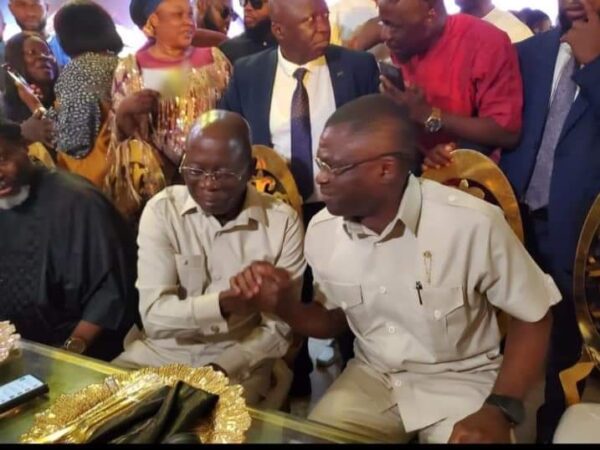 Reactions trail Shaibu appearance at Oshiomole’s inauguration reception party in Abuja Reactions trail Shaibu appearance at Oshiomole’s inauguration reception party in Abuja