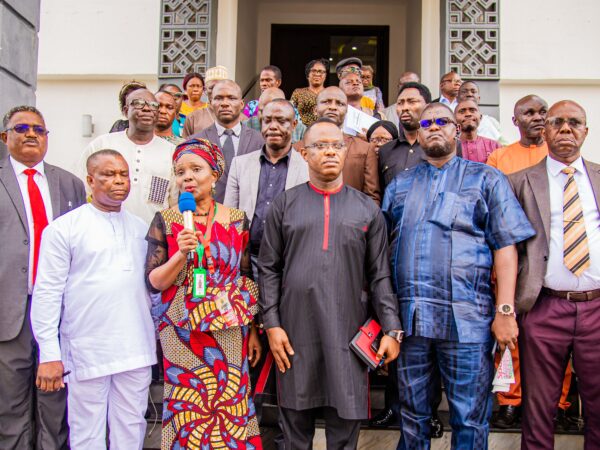 Obaseki holds first meeting with HOLGA after ouster of Shaibu