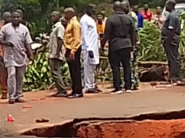 Ayogwiri community block Auchi – Bode Road over neglect of Gully Erosion Ayogwiri community block Auchi – Bode Road over neglect of Gully Erosion