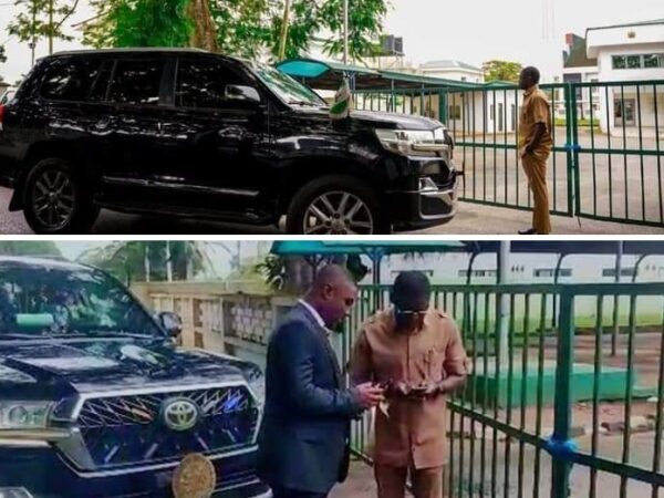 Shaibu dares Obaseki, Gets lock out at Government House Shaibu dares Obaseki, Gets lock out at Government House