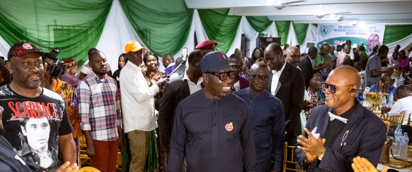 Obaseki hosts journalists, hails contribution to State’s growth, devt