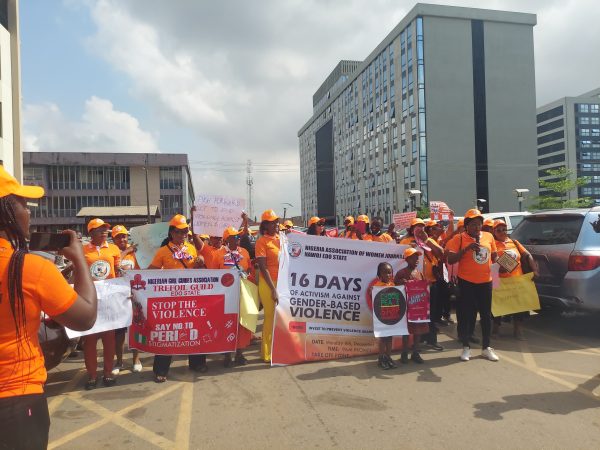 Edo women journalists mark elimination of violence against women with rally