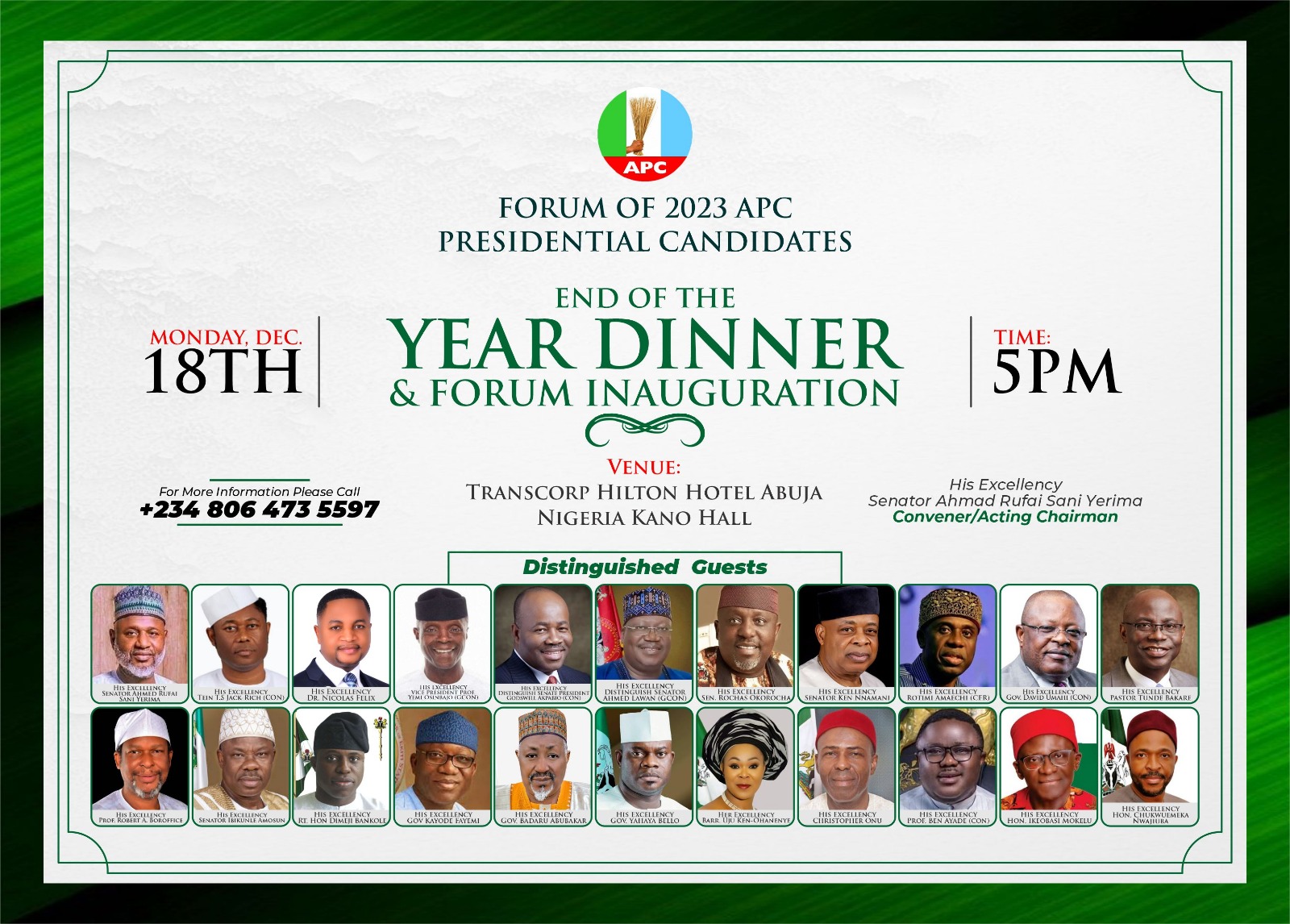 Presidential Aspirants Disclaims News Of Dropping Of Ambition Presidential Aspirants Disclaims News Of Dropping Of Ambition