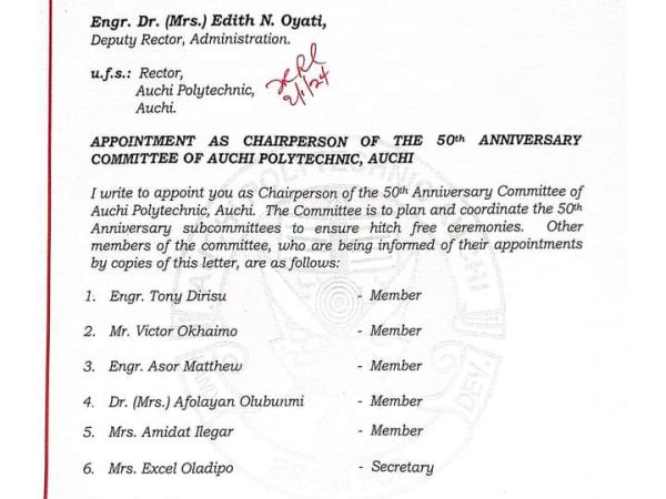 Confusion as Auchi Polytechnic plan 50-yrs anniversary second time in 10-yrs Confusion as Auchi Polytechnic plan 50-yrs anniversary second time in 10-yrs