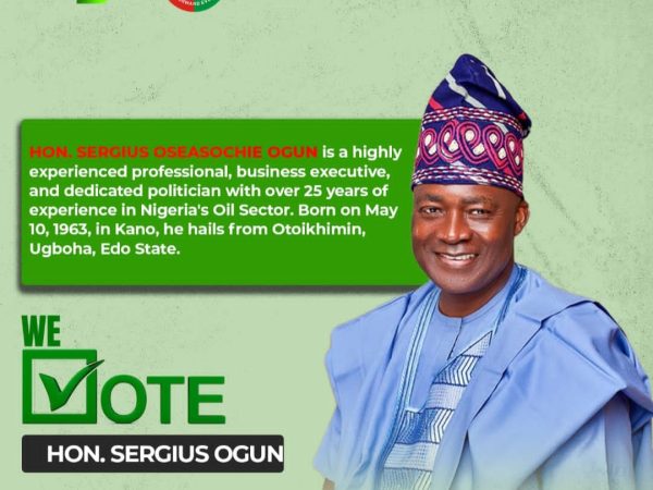 Edo 2024: Hon. Sergius Ogun emerges as most adored Labour Party’s Aspirant in Edo central, Edo 2024: Hon. Sergius Ogun emerges as most adored Labour Party’s Aspirant in Edo central,