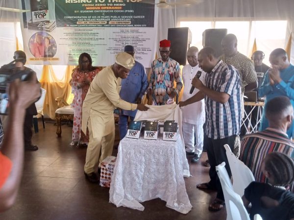 Edo SSG, Others, commend author of Rising to the Top at book launch Edo SSG, Others, commend author of Rising to the Top at book launch