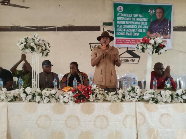 Oredo constituency appreciates Hon Edosa exemplary performance within 9 months in office