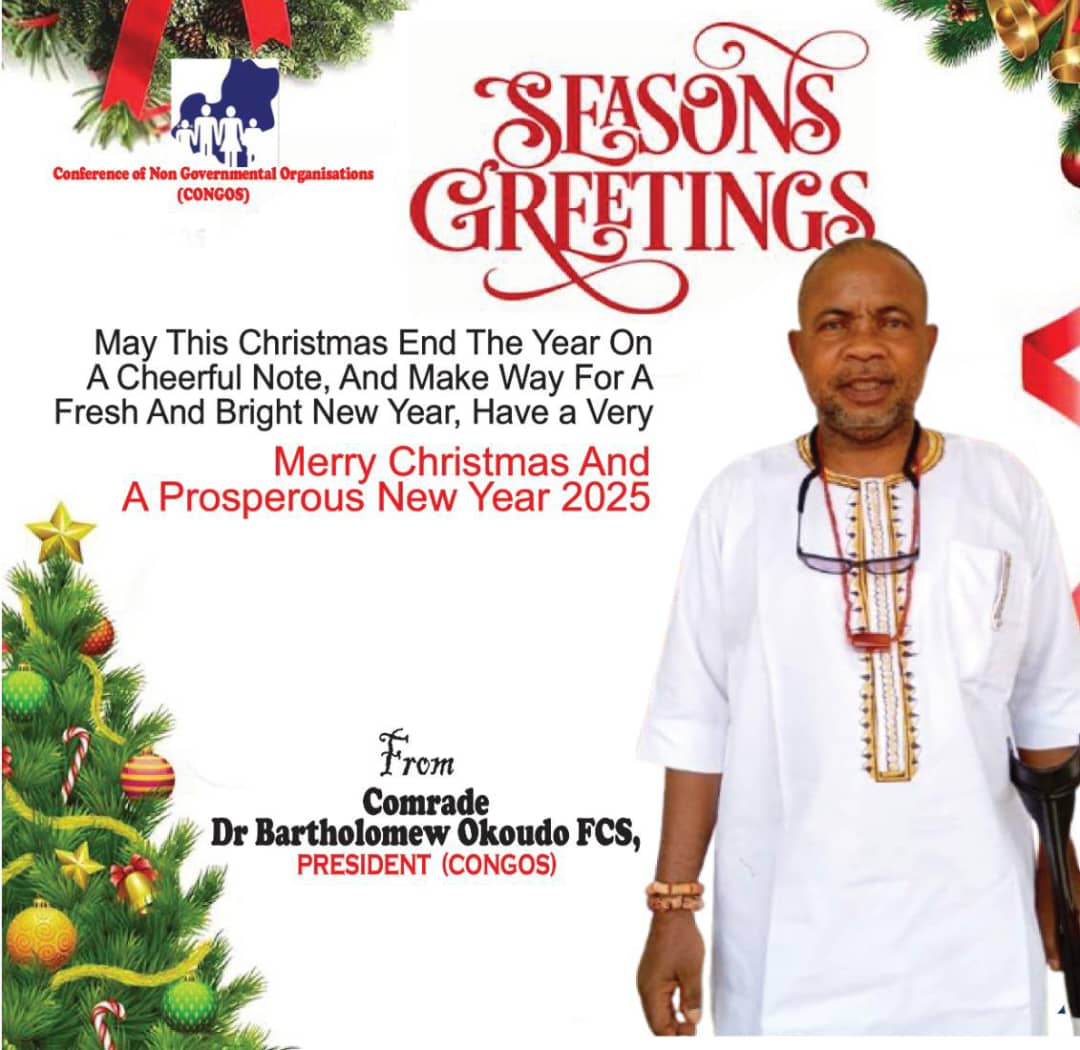 ‎Comrade Dr Bartholomew Okoudo  Christmas, New Year Message