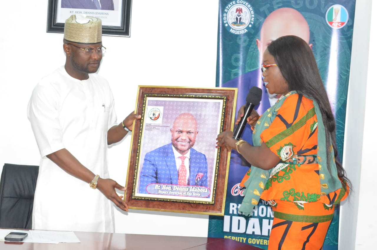 Idahosa meets with NAWOJ, assures of govt. support Idahosa meets with NAWOJ, assures of govt. support