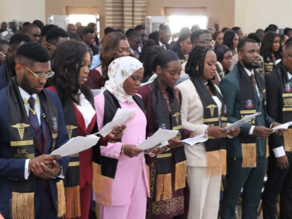 MDCN Inducts 128 AAU Medical Graduates, VC Appreciates Governor Okpeholo’s Support MDCN Inducts 128 AAU Medical Graduates, VC Appreciates Governor Okpeholo’s Support