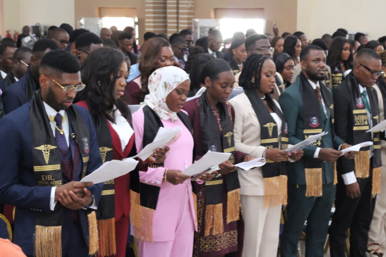 ‎MDCN Inducts 128 AAU Medical Graduates, VC Appreciates Governor Okpeholo’s Support