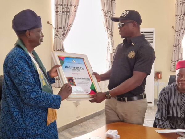 ‎NANS Honours AAU Acting VC for Commitment to Quality Education