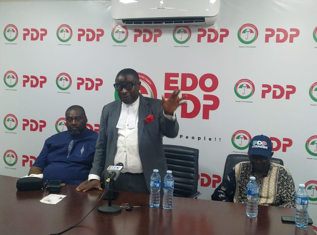 ‎Edo Insecurity: PDP Tells Okpebholo to Emulate Obaseki’s Security Tactics