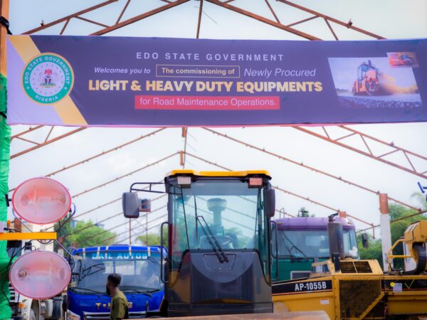 Okpebholo Commissions New Equipment to Fix Edo Roads