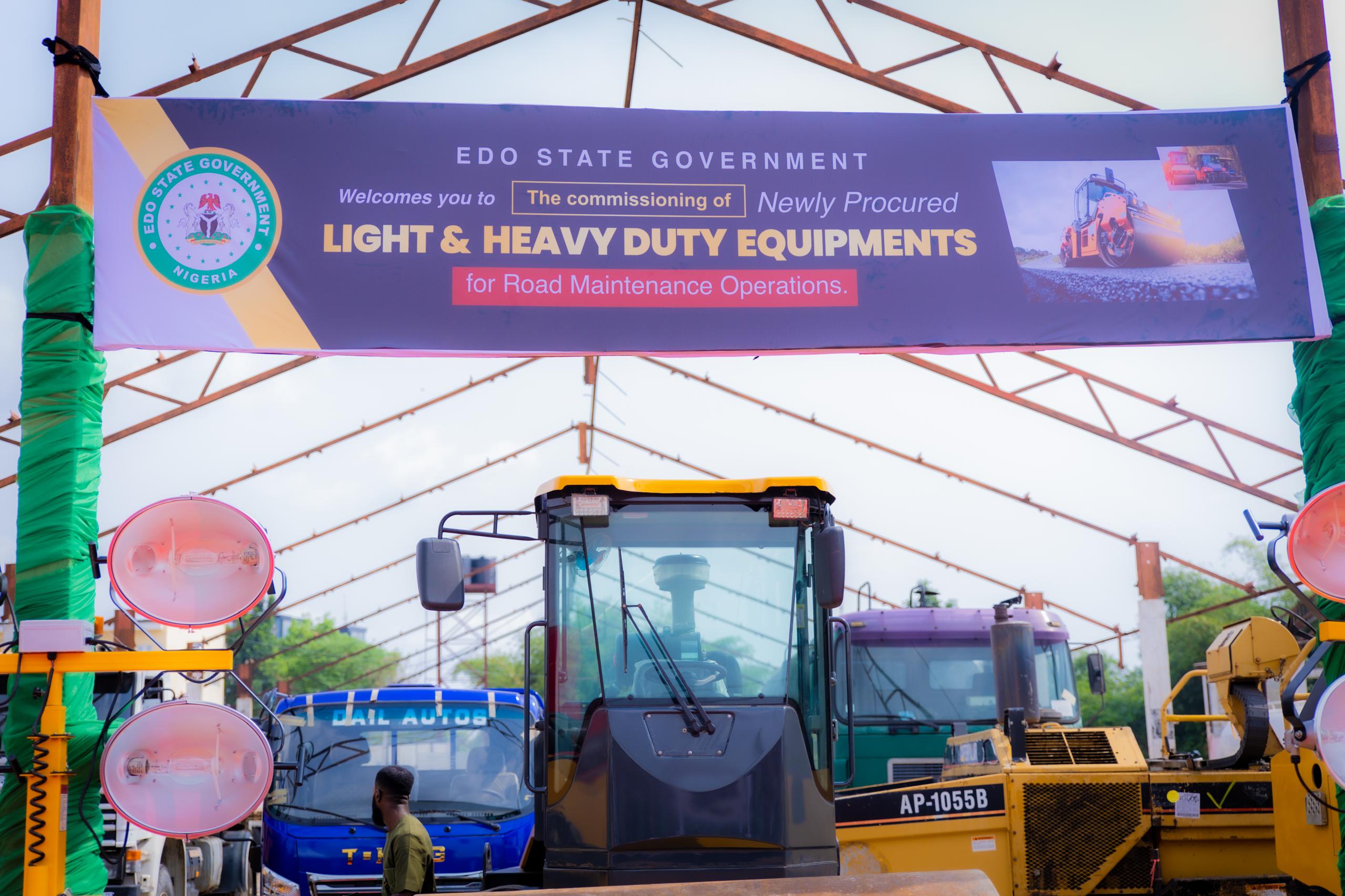 Okpebholo Commissions New Equipment to Fix Edo Roads