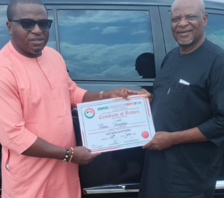 Owan West Constituency DesiresChange’ — Unuigboje After Receiving PDP Certificate of Return