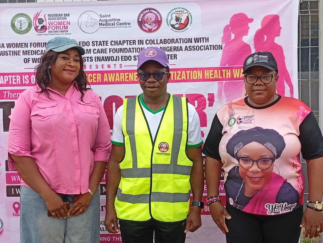 ‎‎‎‎Women Lawyers, Journalists, Doctors Lead Cancer Awareness Walk in Benin‎‎